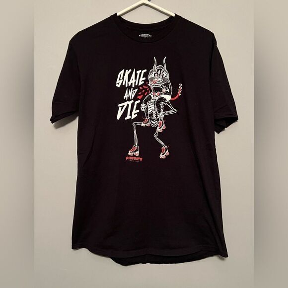 Pigeon’s SkateWear Black Tee, size L - Picture 1 of 5
